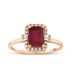 1.72 ct. Diamant Rubin Ring