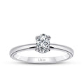 0.40 ct. Diamant Ovale Solitär Verlobungsring