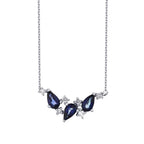0.80 ct. Diamant Saphir Halskette