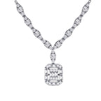 0.56 ct. Diamant Baguette Halskette