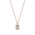 0.37 ct. Diamant Baguette Halskette