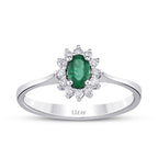 2.35 Karat Diamant Smaragd Set