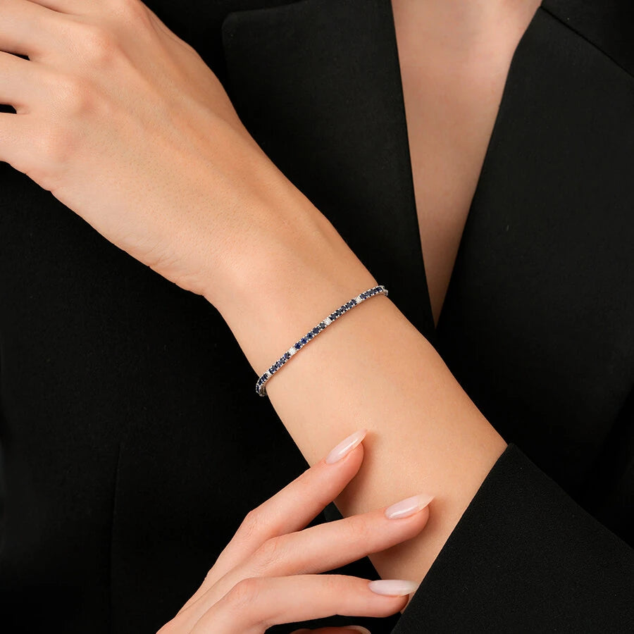 4.34 ct. Diamant Saphir Armband