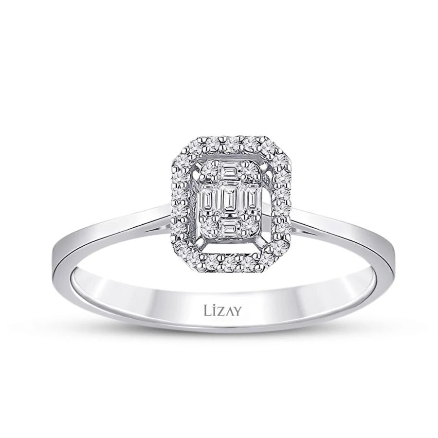 0.19 ct. Diamant Baguette Ring