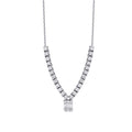 0.56 ct. Diamant Baguette Halskette