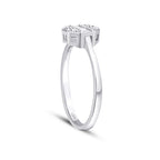 0.24 ct. Diamant Baguette Rund Ring