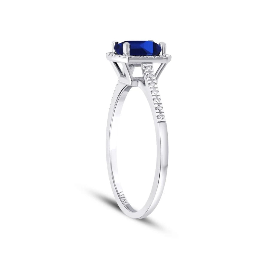 1.07 ct. Diamant Saphir Ring