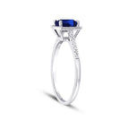 1.07 ct. Diamant Saphir Ring