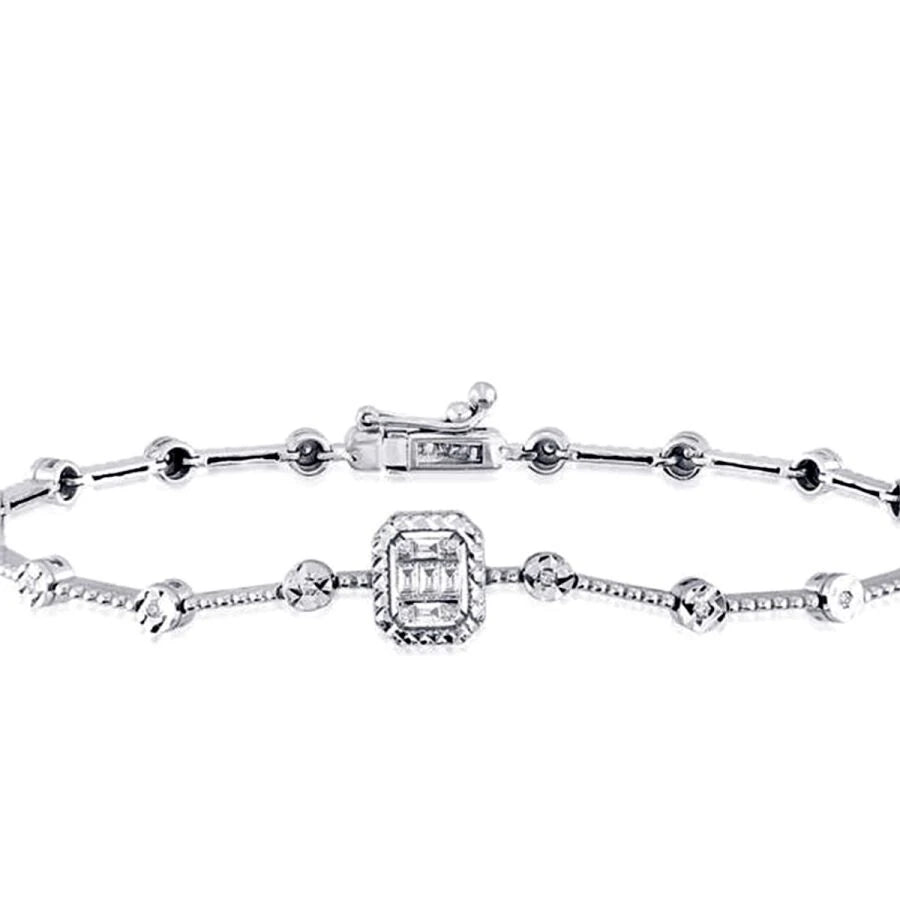 0.19 ct. Diamant Baguette Armband