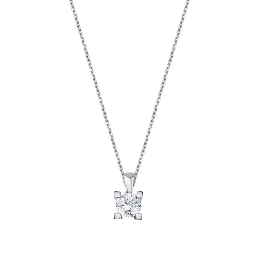 0.20 ct. Diamant Solitär Halskette