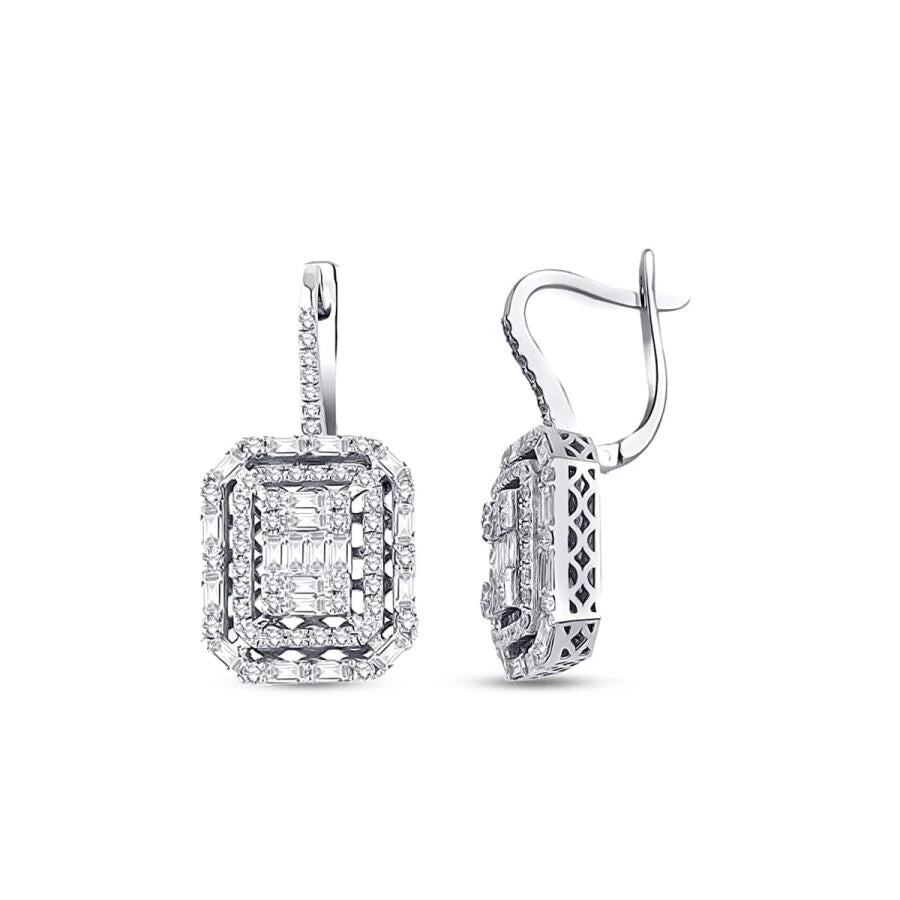 1.16 ct. Diamant Baguette Ohrringe