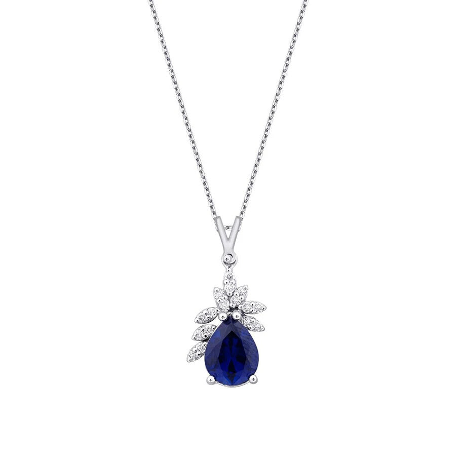 8.69 Karat Diamant Saphir Set