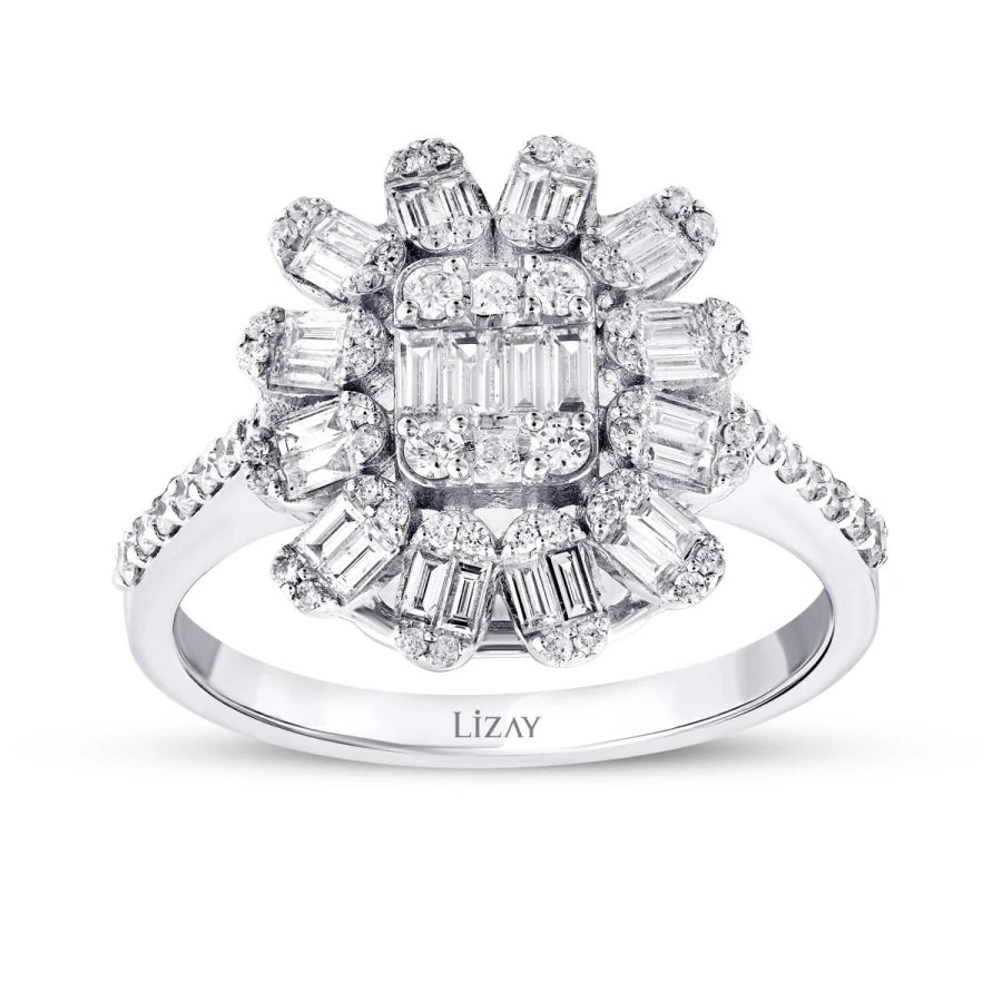 0.77 ct. Diamant Baguette Ring