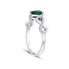 0.43 ct. Diamant Smaragd Ring