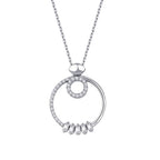 0.22 ct. Diamant Baguette Halskette