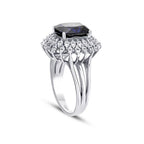 4.76 ct. Diamant Saphir Ring