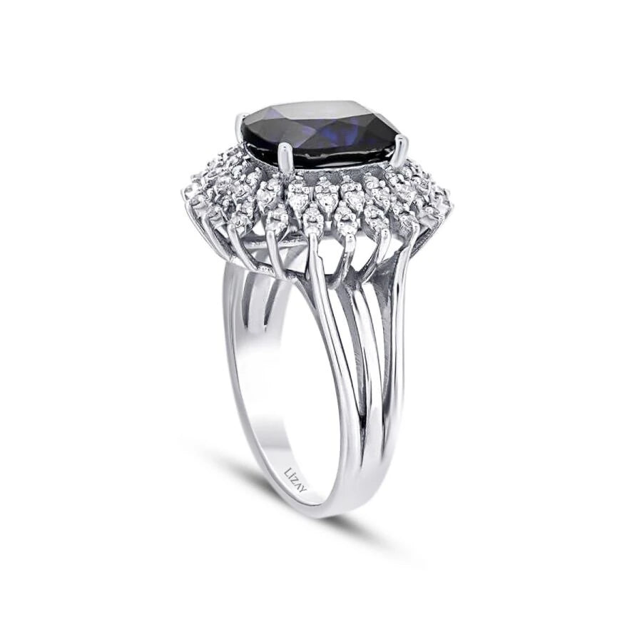 4.76 ct. Diamant Saphir Ring