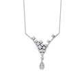 0.74 ct. Diamant Tropfen Halskette