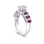 1.34 ct. Diamant Rubin Ring