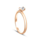 0.20 ct. Diamant Ovale Solitär Verlobungsring
