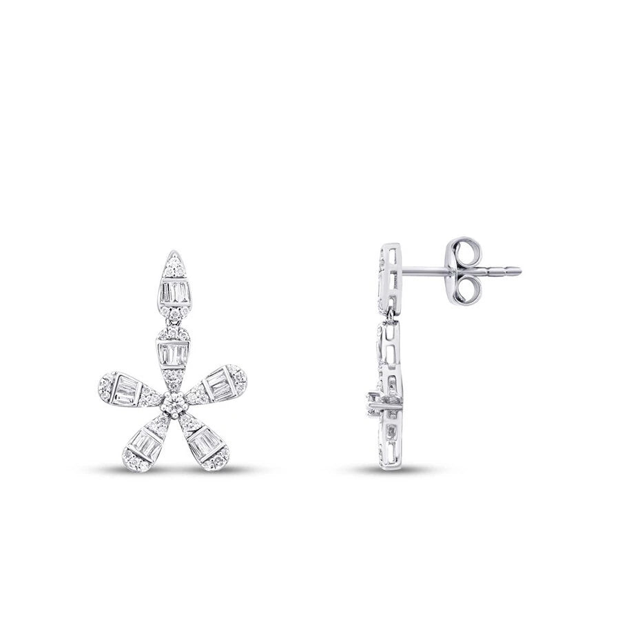 0.50 ct. Diamant Baguette Ohrringe