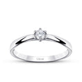 0.15 ct. Diamant Rund Solitär Verlobungsring