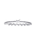 0.06 ct. Diamant Effekt Baguette Armband