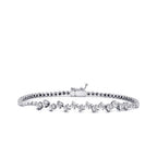 0.06 ct. Diamant Effekt Baguette Armband
