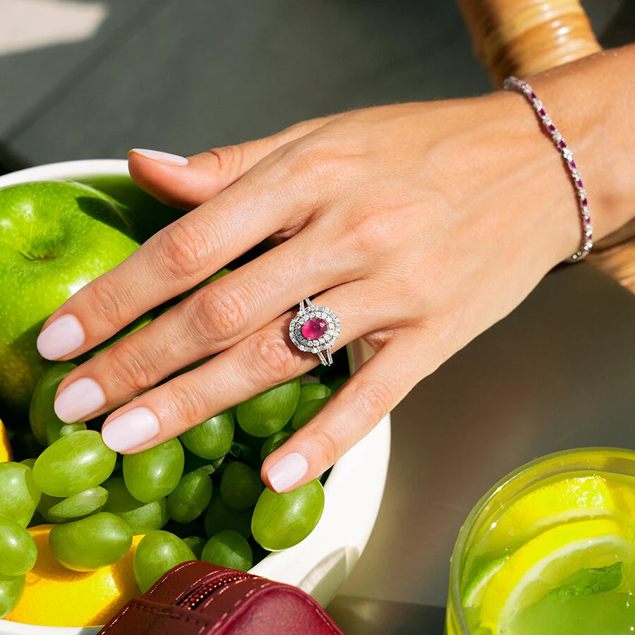 1.75 ct. Diamant Rubin Ring