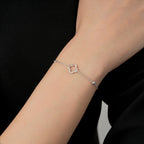 0.12 ct. Diamant Clover Armband