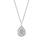 0.17 ct. Diamant Baguette Halskette