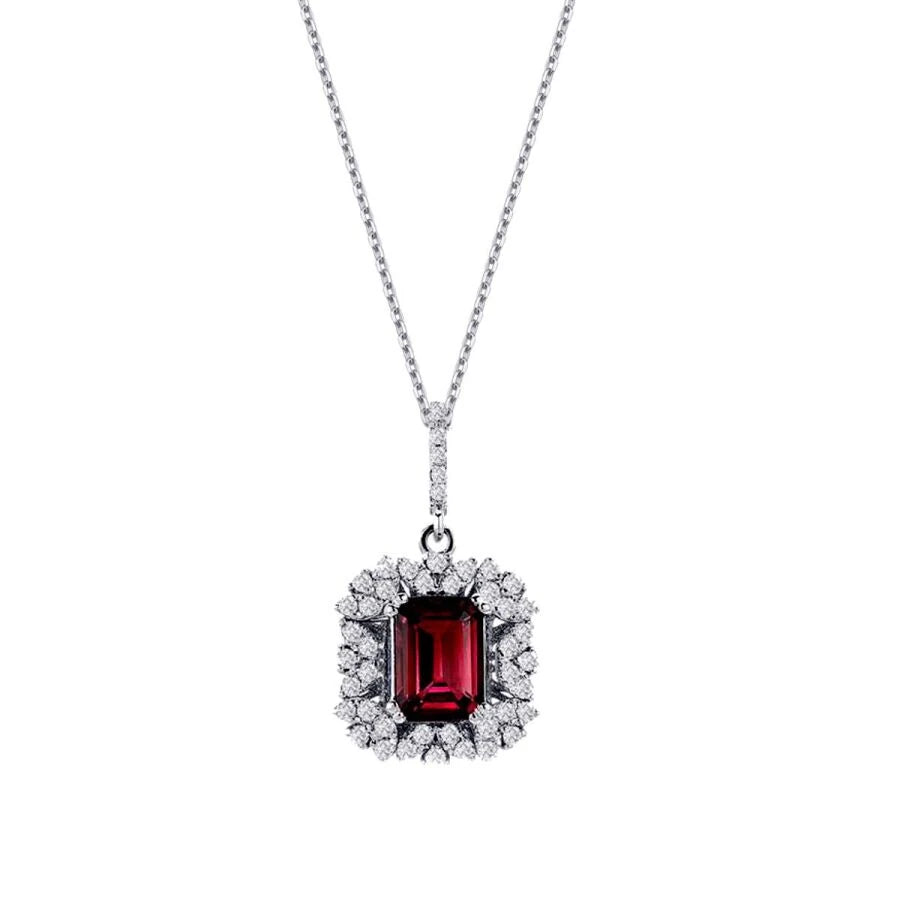 1.40 ct. Diamant Rubin Halskette
