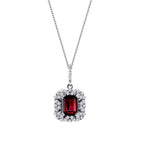 1.40 ct. Diamant Rubin Halskette