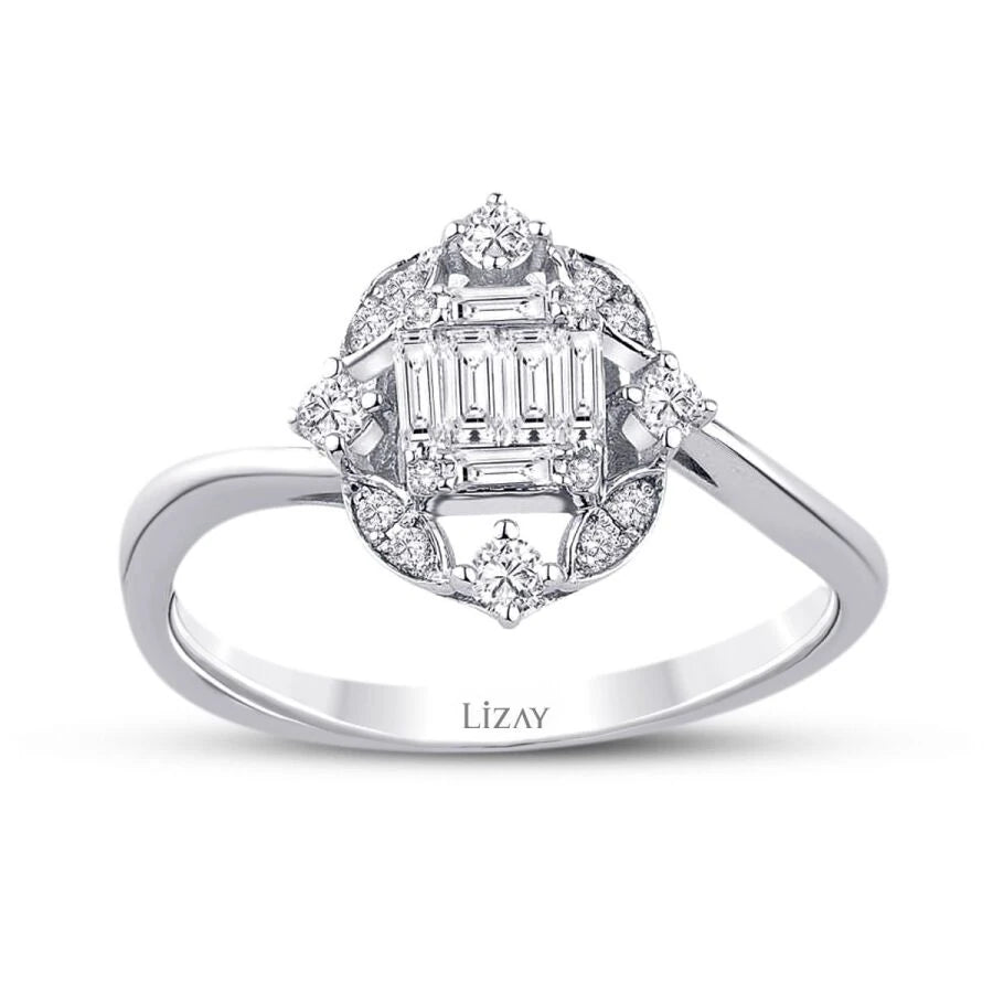 0.31 ct. Diamant Baguette Ring
