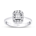 0.08 ct. Diamant Baguette Ring