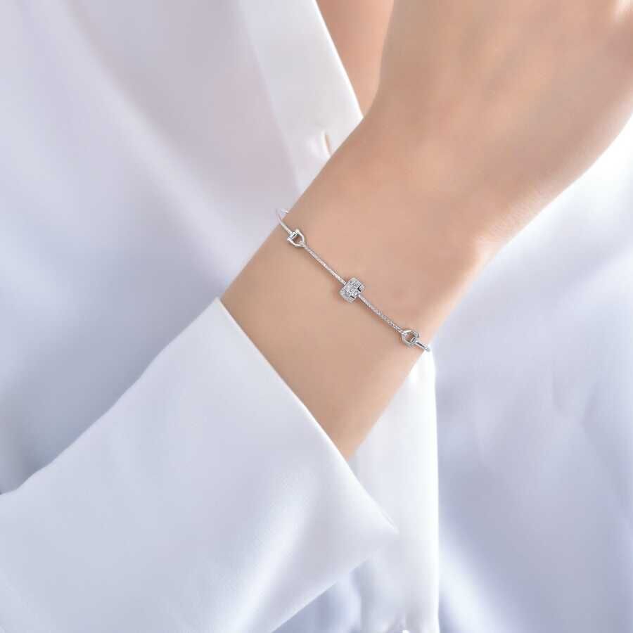 0.12 ct. Diamant Trend Quadratische Armreif