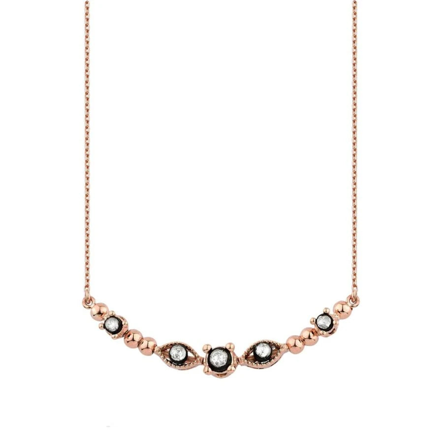 0.21 ct. Diamant Baguette Halskette