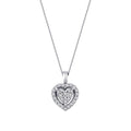 0.22 ct. Diamant Herz Halskette