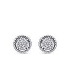 0.21 ct. Diamant Türkis Ohrringe