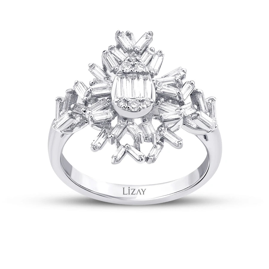 0.79 ct. Diamant Baguette Ring
