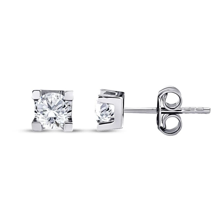 0.70 ct. Diamant Solitär Ohrringe