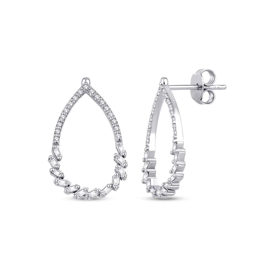 0.40 ct. Diamant Baguette Ohrringe