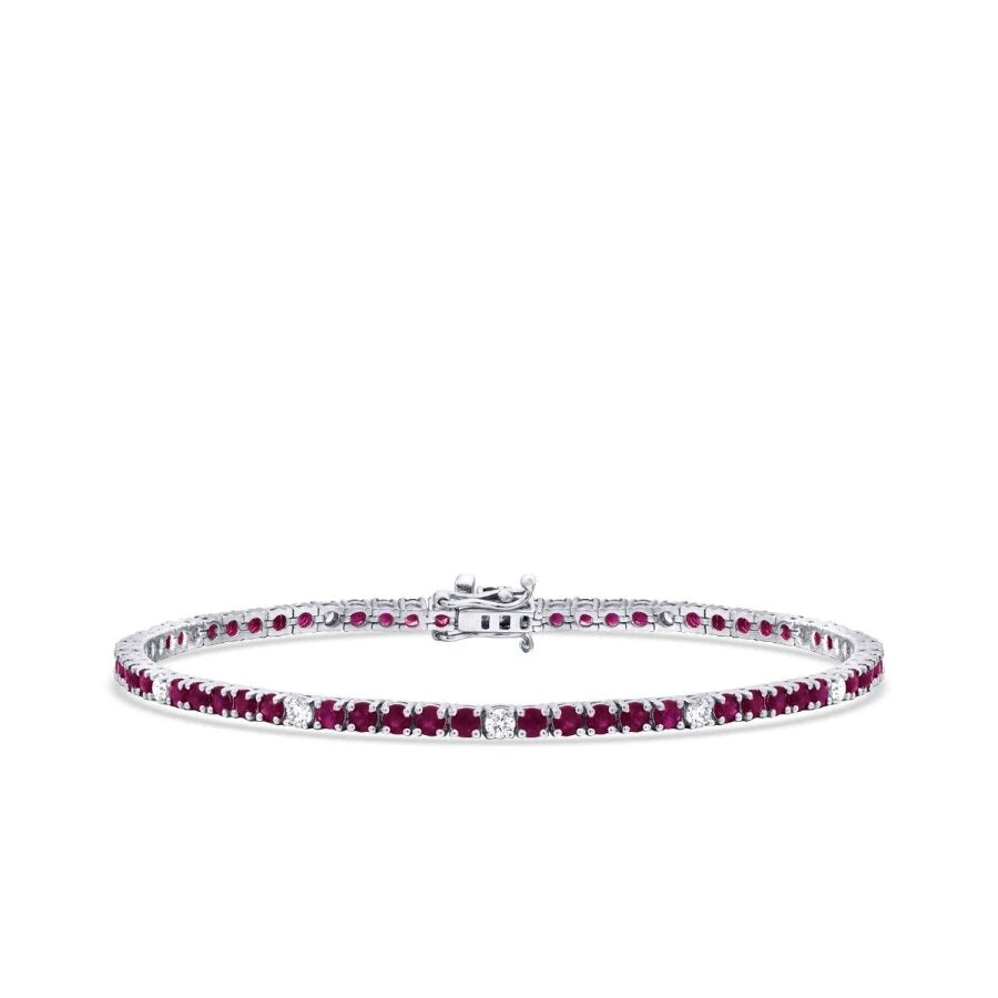 3.92 ct. Diamant Rubin Armband