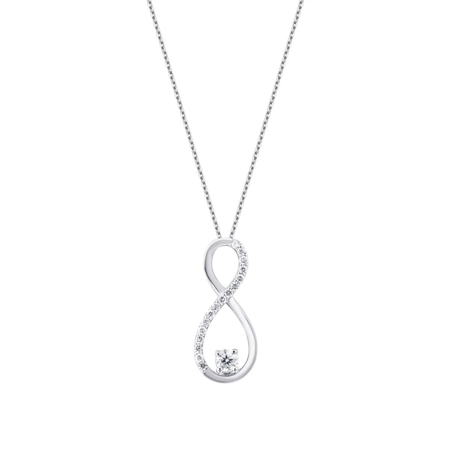 0.10 ct. Diamant Infinity Halskette