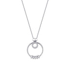 0.22 ct. Diamant Baguette Halskette
