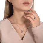 1.55 ct. Diamant Saphir Ohrringe