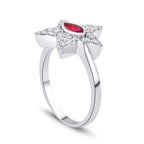0.63 ct. Diamant Rubin Ring