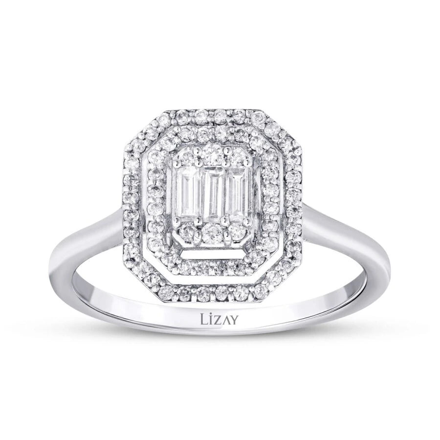 0.35 ct. Diamant Baguette Ring