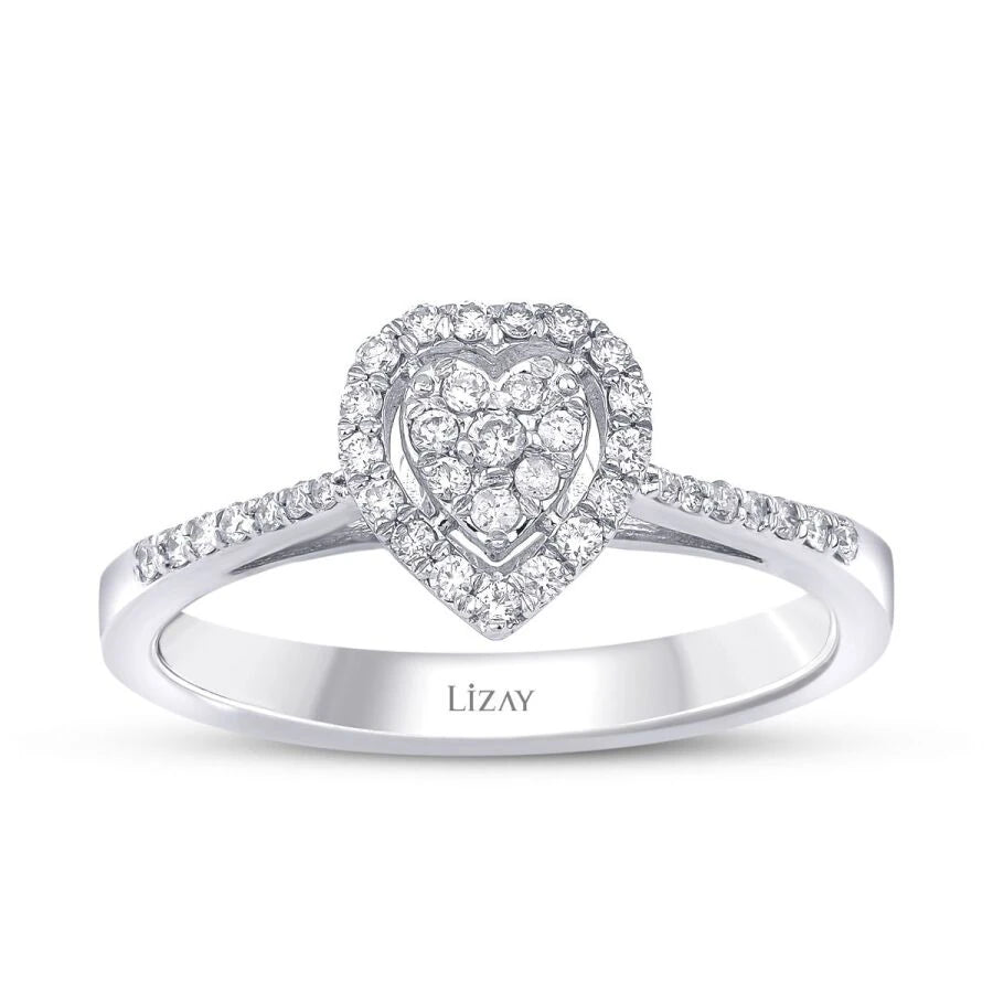 0.20 ct. Diamant Herz Ring