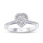 0.20 ct. Diamant Herz Ring